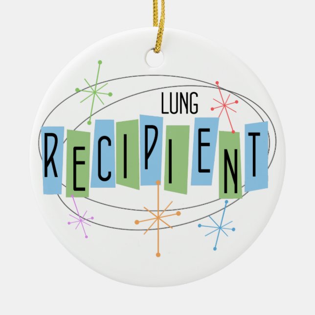 Décoration En Céramique Bénéficiaire de la transplantation pulmonaire pers (Devant)