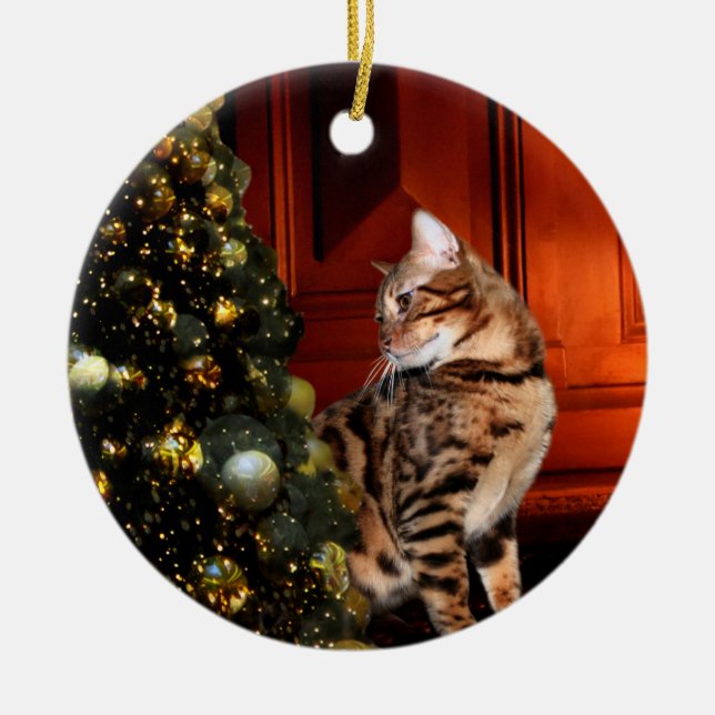 Décoration En Céramique Bengale Kitty Christmas (Devant)