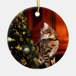 Décoration En Céramique Bengale Kitty Noël