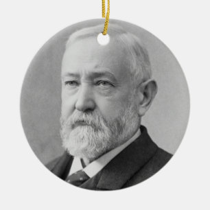 Décoration En Céramique Benjamin Harrison 23e président