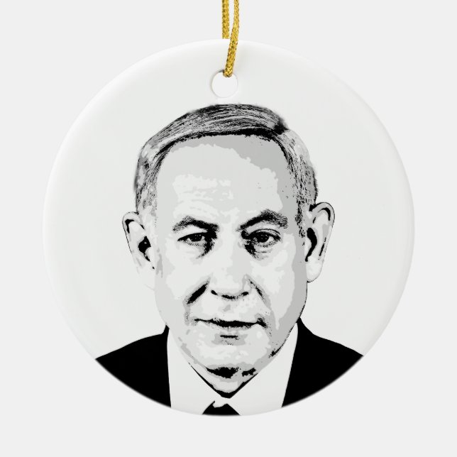 Décoration En Céramique Benjamin Netanyahu (Devant)