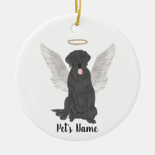 Décoration En Céramique Bereavement personnalisé Black Lab