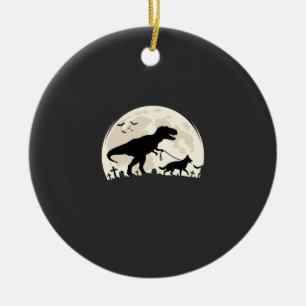Décoration En Céramique Berger Allemand Halloween Dinosaure Silhouette Lun