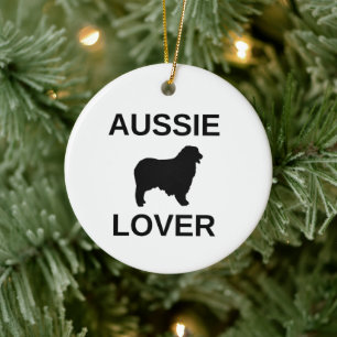 Décoration En Céramique berger australien à double face aussie