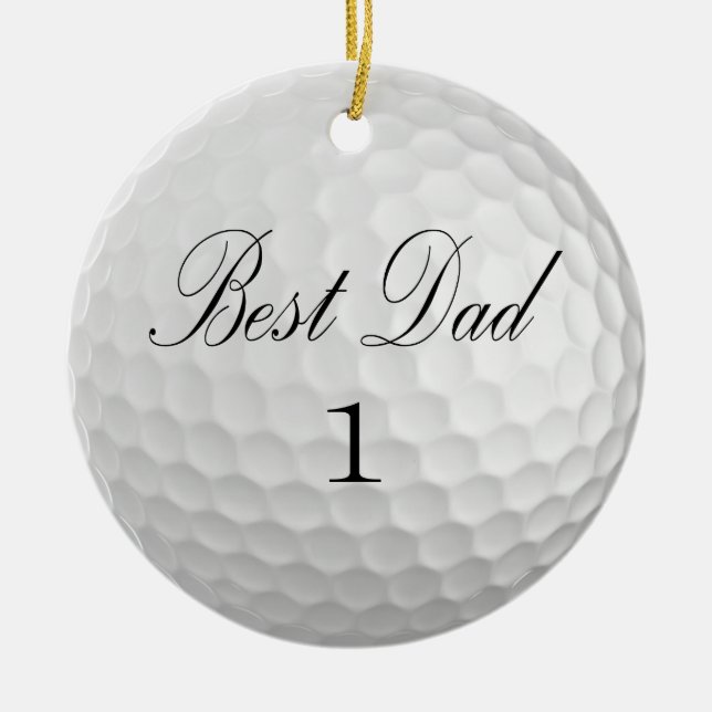 Décoration En Céramique Best Dad 1 Golf Ball (Devant)