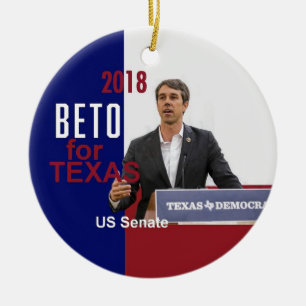 Décoration En Céramique BETO O'Rourke le Texas 2018