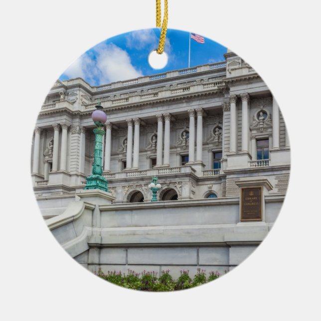 Décoration En Céramique Bibliothèque du Congrès (Devant)