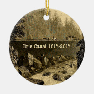 Décoration En Céramique Bicentenaire du canal Erie historique