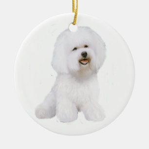 Décoration En Céramique Bichon Frise (A)