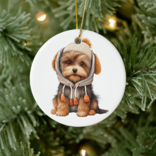 Décoration En Céramique Biewer personnalisé Terrier Dog
