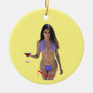 Décoration En Céramique Bikini brun beauté Thunder_Cove