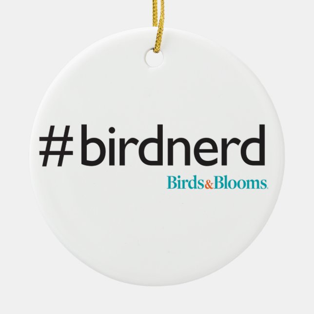 Décoration En Céramique #BirdNerd (Devant)