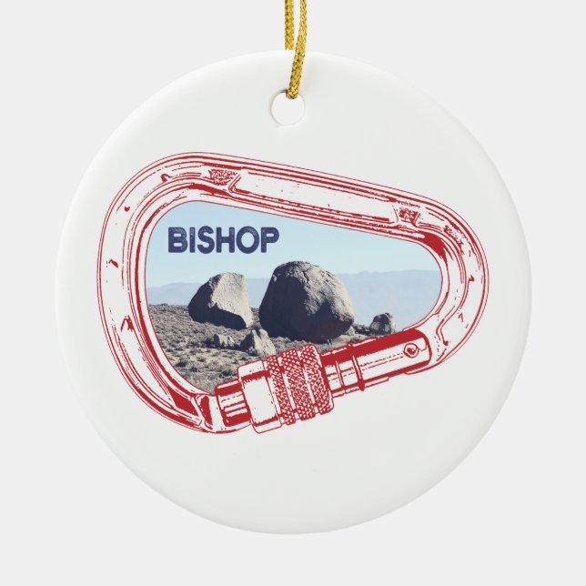 Décoration En Céramique Bishop Escalade Carabiner (Devant)