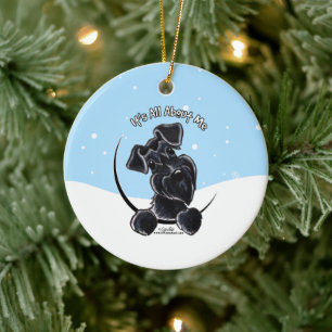 Décoration En Céramique Black Schnauzer Tout sur moi Noël