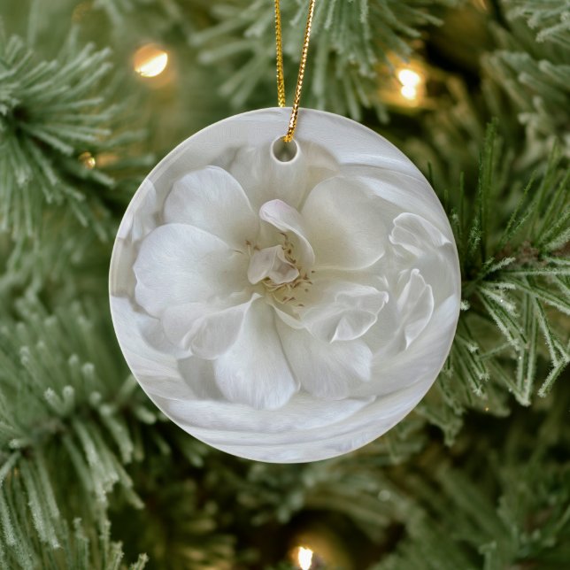 Décoration En Céramique Blanc ivoire (Arbre)