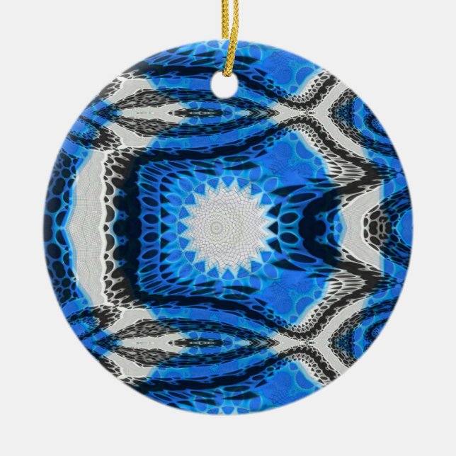 Décoration En Céramique Bleu atomique (Devant)