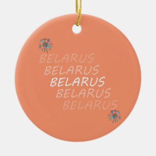 Décoration En Céramique Bleuet National Biélorusse