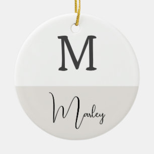 Décoration En Céramique Boho Moderne Avec Nom Noël