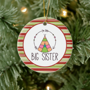 Décoration En Céramique Boho Teepe Big Sister Jote Christmas