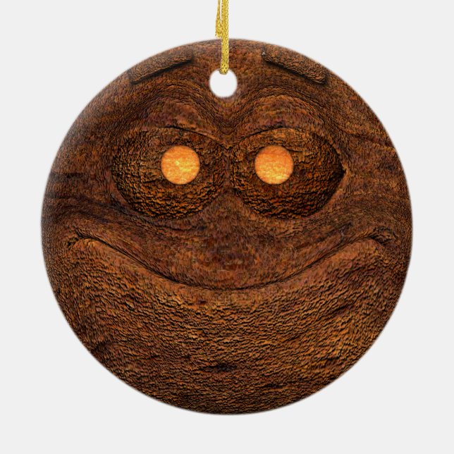Décoration En Céramique Bois Brown (Dos)