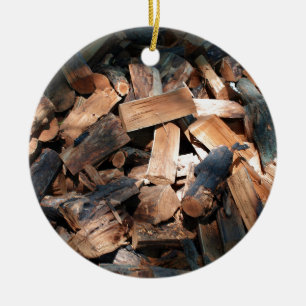 Décoration En Céramique bois de chauffage