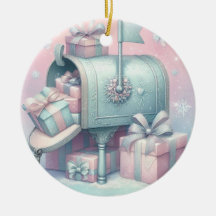Boîte aux lettres et cadeaux de Noël en Pastel 7