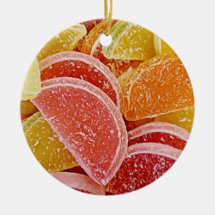 Décoration En Céramique Bonbons en gelée de sucre réaliste Noël nourriture