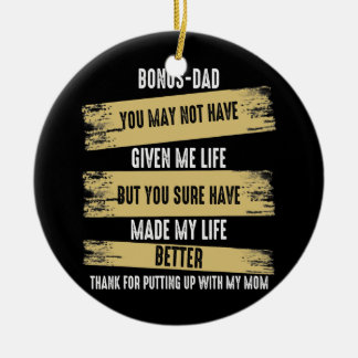 Décoration En Céramique Bonus Papa Vous N'Avez Peut-Être Pas Donné De Cita