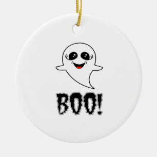 Décoration En Céramique Boo ! Cute Little Halloween Par Lucas Retro Classi