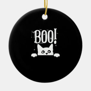 Décoration En Céramique Boo ! Drôle Masquer Peekabo Effrayant Halloween