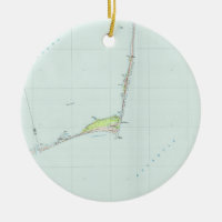 Bord de la mer national Map (1985) du Cap Hatteras