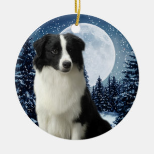 Décoration En Céramique Border collie