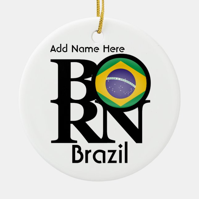 Décoration En Céramique BORN Brazil Personnalisé (Devant)