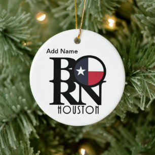 Décoration En Céramique BORN Texas Ornament personnalisable