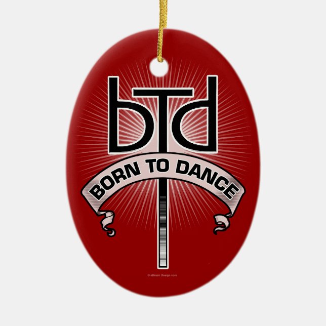 Décoration En Céramique Born To Dance (base) (Devant)