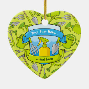 Décoration En Céramique Bouclier de jardin avec bannières