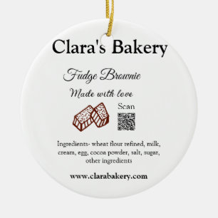 Décoration En Céramique Boulangerie brownie ajouter les ingrédients fabriq