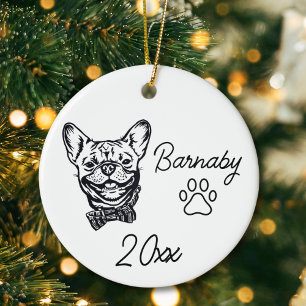 Décoration En Céramique Bouledogue français ligne artistique personnalisée