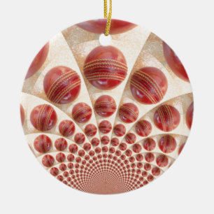 Décoration En Céramique Boules de cricket rythmées par boules de cuir : ta