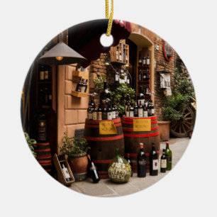 Décoration En Céramique Boutique de vins italiens en Montepulciano, Toscan