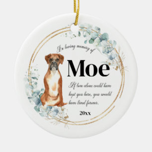 Décoration En Céramique Boxer Dog In Love Mémoire Pet Memorial