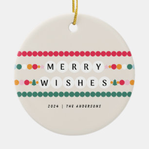 Décoration En Céramique Bracelet d'amitié coloré Joyeux voeux