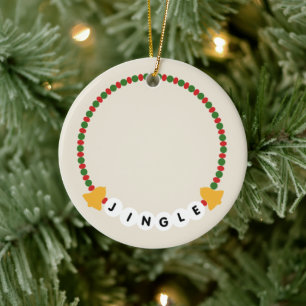 Décoration En Céramique Bracelet d'amitié Jingle Noël