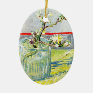 Décoration En Céramique Branche d'amandier en fleurs par Vincent van Gogh