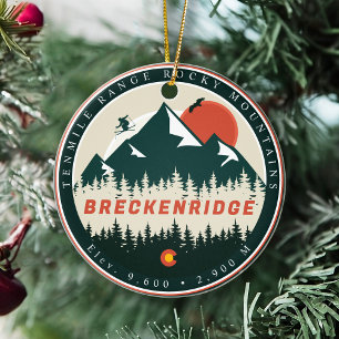 Décoration En Céramique Breckenridge Colorado Souvenir de montagne Vintage