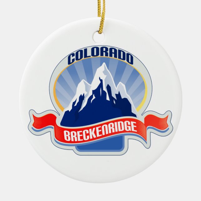 Décoration En Céramique Breckenridge le Colorado (Devant)