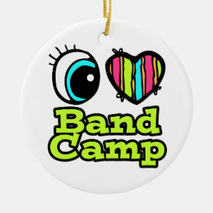 Décoration En Céramique Bright Eye Heart I Love Band Camp
