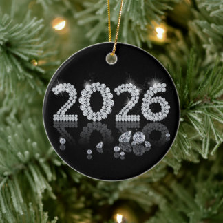 Décoration En Céramique Brilliant Diamonds New Year 2026 Luxury
