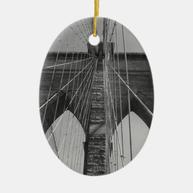 Décoration En Céramique Brooklyn Bridge New York City (Devant)