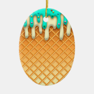 Décoration En Céramique Brosse à cône de crème glacée avec arrosage